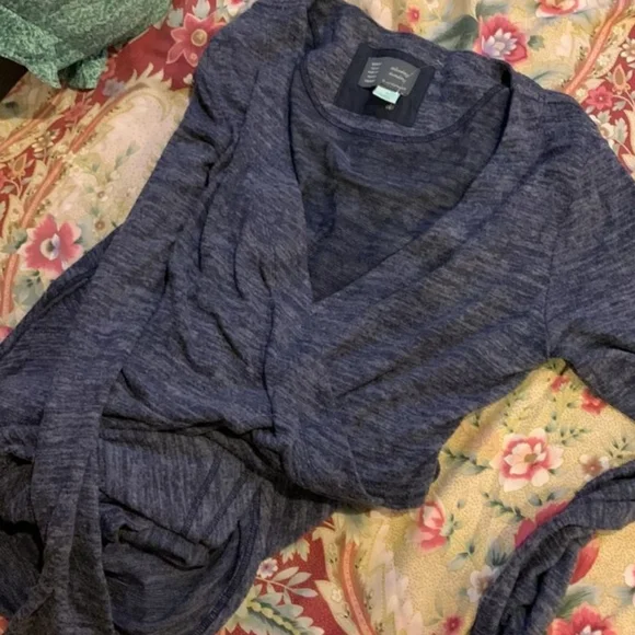 GREEN LEFT - Anthro sat/sun faux wrap dress - Picture 3 of 5